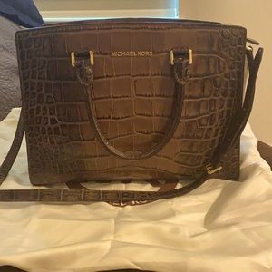 Michael Kors Leather Alligator Tote in like new condition.